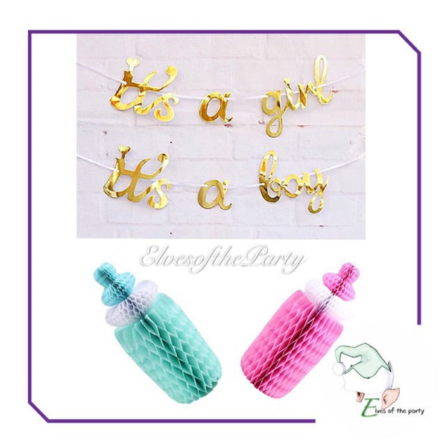 Baby Shower : It’s a Boy / It’s a Girl Banner