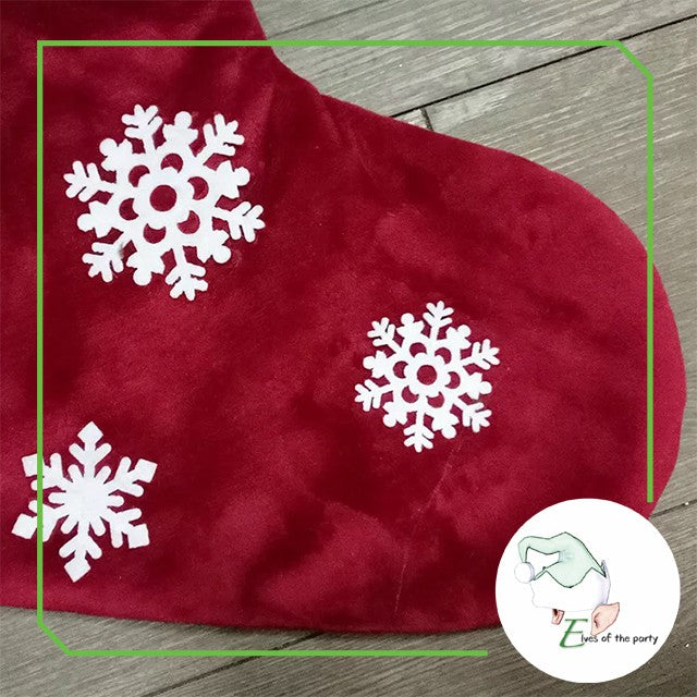 Christmas Decoration : Christmas Stockings with Snowflakes