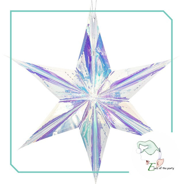 Christmas Decoration : Iridescent Christmas Star Lantern