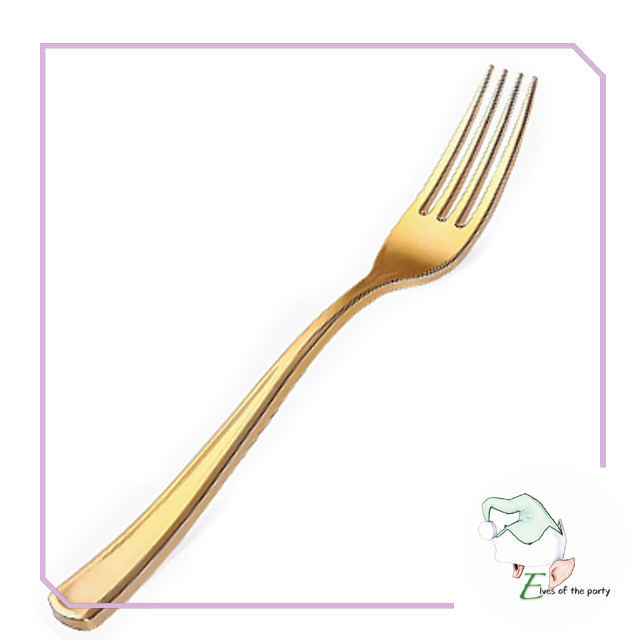Elegant Gold / Rose Gold Rimmed Disposable Cup, Wine Glass, Champagne Flute and Utensils
