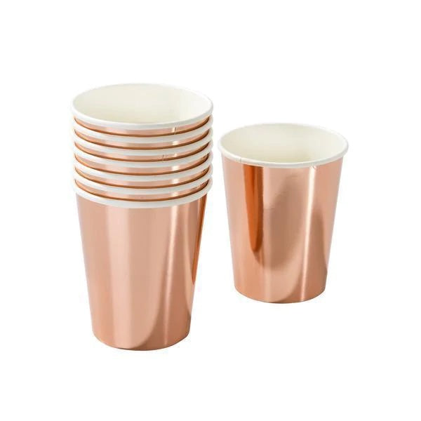 Partyware : Gold / Red / Rose Gold / Silver Metallic Paper Cups