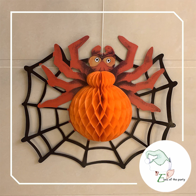 Halloween Decor: Boo Ghost / Spider and Bat Honeycomb Lantern